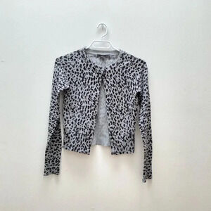 Forever 21 - Grey Leopard Print Cardigan